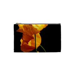 Yellow Poppies Cosmetic Bag (small) by Audy