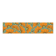 Orange Flowers Velvet Scrunchie by goljakoff