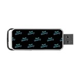 Just Beauty Words Motif Print Pattern Portable USB Flash (Two Sides) Front