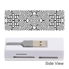 Modern Black And White Geometric Print Memory Card Reader (stick) by dflcprintsclothing