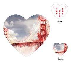 Golden Bridge Playing Cards Single Design (heart) by goljakoff