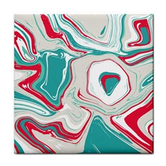 Vivid Marble Pattern Face Towel by goljakoff