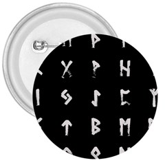 Elder Futhark Rune Set Collected Inverted 3  Buttons by WetdryvacsLair