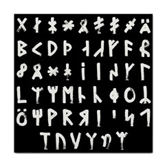 Complete Dalecarlian Rune Set Inverted Face Towel by WetdryvacsLair