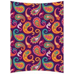 Paisley Purple Back Support Cushion by designsbymallika