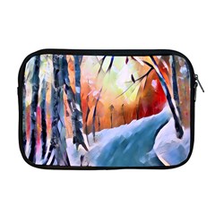 Paysage D hiver Apple Macbook Pro 17  Zipper Case by sfbijiart