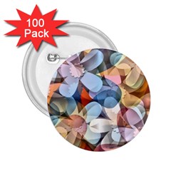 Motif Florale 2 25  Buttons (100 Pack)  by sfbijiart