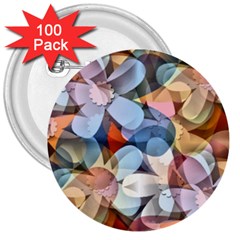 Motif Florale 3  Buttons (100 Pack)  by sfbijiart