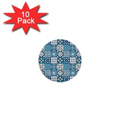 Ceramic Tile Pattern 1  Mini Buttons (10 Pack)  by designsbymallika