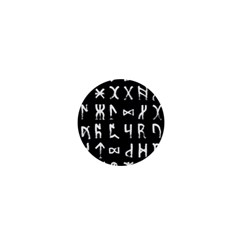 Macromannic Runes Collected Inverted 1  Mini Buttons by WetdryvacsLair