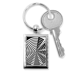 Nine Bar Monochrome Fade Squared Wheel Key Chain (rectangle) by WetdryvacsLair