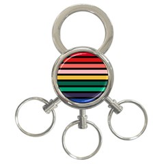 Nine 9 Bar Rainbow 3-ring Key Chain by WetdryvacsLair