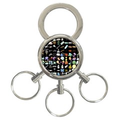 Glitch Glitchen Misc Two 3-ring Key Chain by WetdryvacsLair