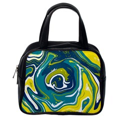 Vector Vivid Marble Pattern 14 Classic Handbag (one Side) by goljakoff