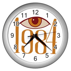 Orwell Wall Clock (silver) by Valentinaart