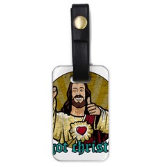 Buddy Christ Luggage Tag (one Side) by Valentinaart