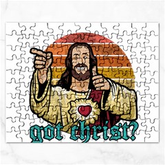 Got Christ? Rectangular Jigsaw Puzzl by Valentinaart