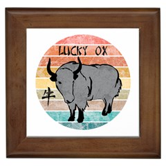 Chinese New Year ¨c Year Of The Ox Framed Tile by Valentinaart