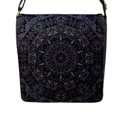 Mellow Mandala  Flap Closure Messenger Bag (l) by MRNStudios