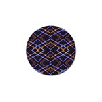 Intersecting Diamonds Motif Print Pattern Golf Ball Marker (4 pack) Front