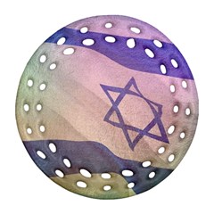 Israel Round Filigree Ornament (two Sides) by AwesomeFlags