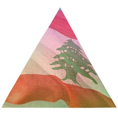 Lebanon Wooden Puzzle Triangle by AwesomeFlags