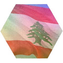 Lebanon Wooden Puzzle Hexagon by AwesomeFlags