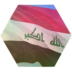 Iraq Wooden Puzzle Hexagon by AwesomeFlags