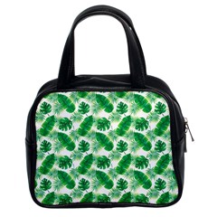 Tropical Leaf Pattern Classic Handbag (two Sides) by Dutashop