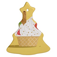 Ice Cream Dessert Summer Ornament (christmas Tree)  by Dutashop