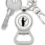 Mobile Phone Addiction Concept Drawing Bottle Opener Key Chain Front