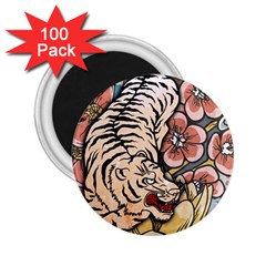 White Tiger 2 25  Magnets (100 Pack)  by ExtraAwesomeSauce