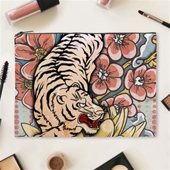 White Tiger Cosmetic Bag (xl) by ExtraAwesomeSauce