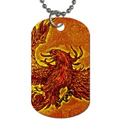 Phoenix Rising Dog Tag (one Side) by ExtraAwesomeSauce