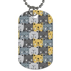 Cute Cat Pattern Dog Tag (one Side) by ExtraAwesomeSauce