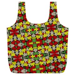 Leaves Pattern Full Print Recycle Bag (xl) by ExtraAwesomeSauce