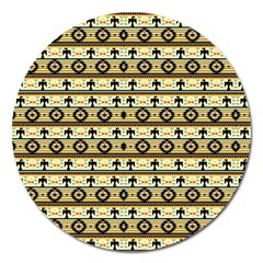 Native American Pattern Magnet 5  (round) by ExtraGoodSauce