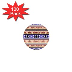 Native American Pattern 1  Mini Buttons (100 Pack)  by ExtraAwesomeSauce