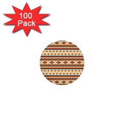 Native American Pattern 1  Mini Buttons (100 Pack)  by ExtraAwesomeSauce