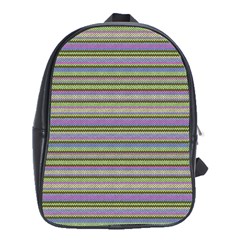 Line Knitted Pattern School Bag (xl) by goljakoff