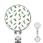 cacti in pots Stainless Steel Nurses Watch Front