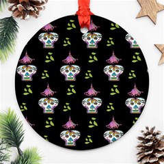 Skull Pattern Ornament (round) by Sparkle