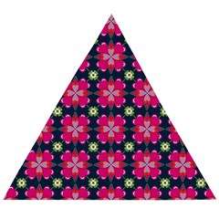 Pattern Of Hearts Wooden Puzzle Triangle by SychEva