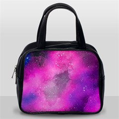 Purple Space Paint Classic Handbag (one Side) by goljakoff