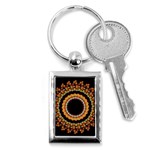 Mandala - 0009 - A Fast 24 Key Chain (Rectangle) Front