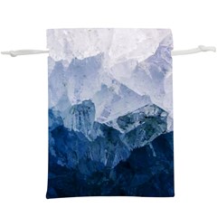 Blue Ice Mountain  Lightweight Drawstring Pouch (xl) by goljakoff