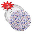 Watercolor Dandelions 2.25  Buttons (100 pack)  Front