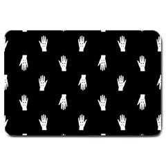 Vampire Hand Motif Graphic Print Pattern 2 Large Doormat  by dflcprintsclothing