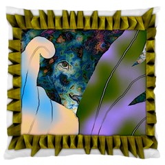 Jungle Lion Large Cushion Case (two Sides) by LW41021