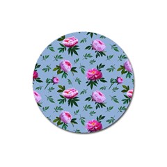 Delicate Peonies Magnet 3  (round) by SychEva